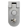 Round End Push Button Compression Latch for RV and caravans Silver