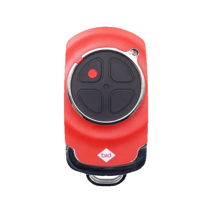 B&D TB-7 100510 Red 4-Channel Garage Remote
