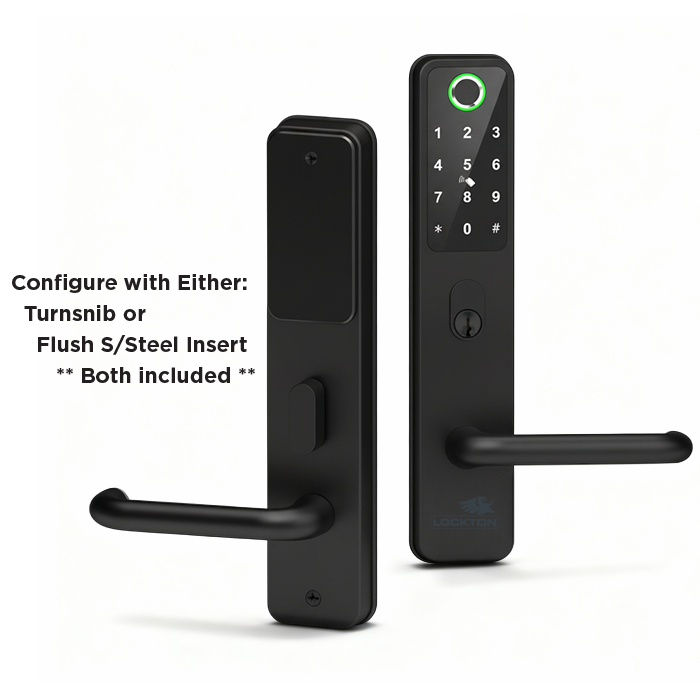 CADELL52 in matte black, inside and outside handles