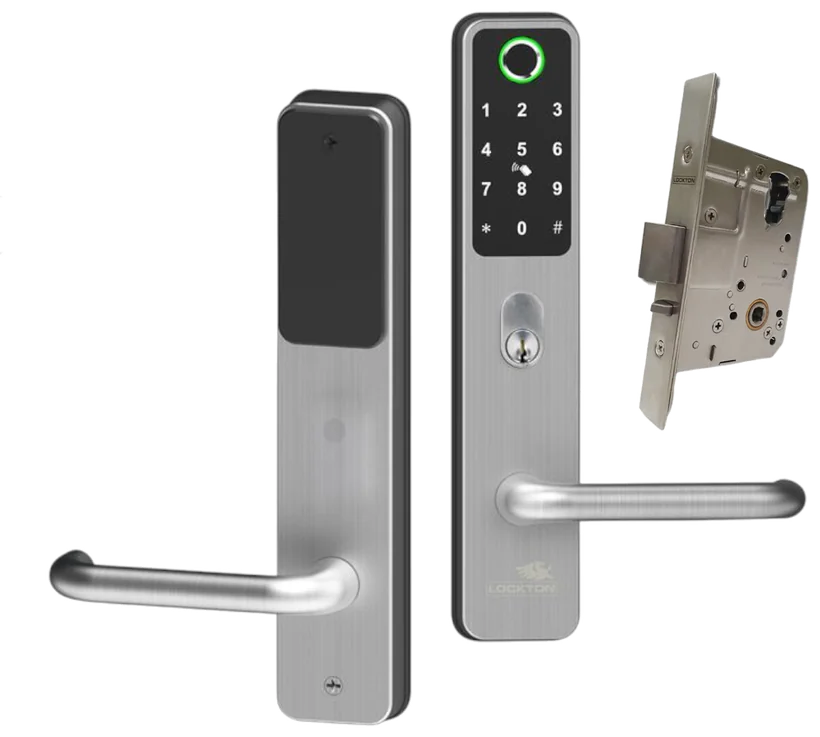 CADELL52 Smart Lever Lock in satin stainless